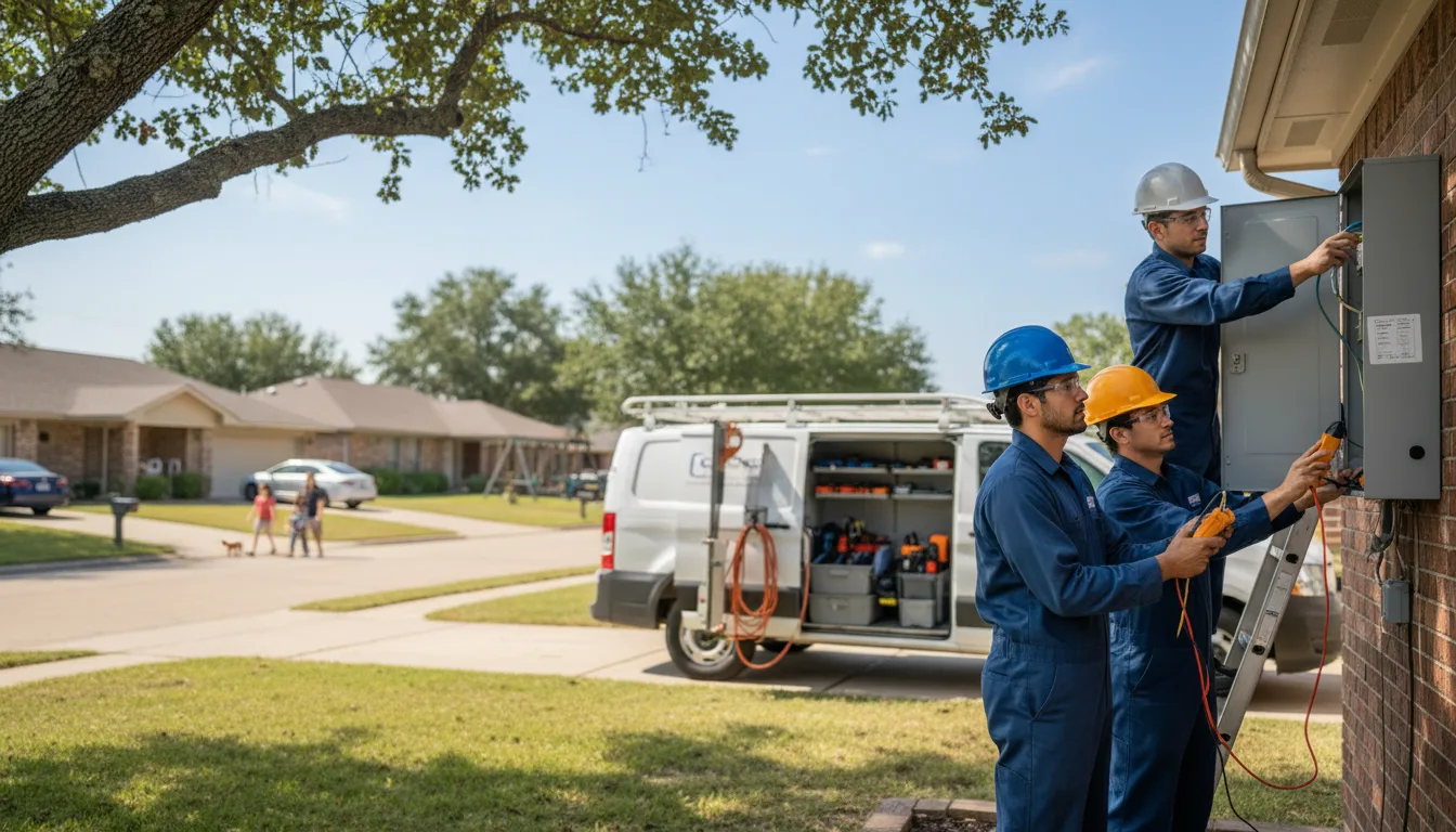 Certified electrician providing emergency electrical services in Carter Lake, IA